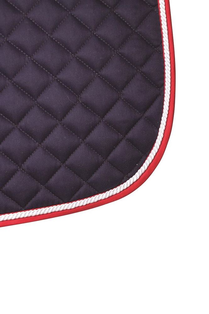 Hy Equestrian Splendid Showjump Saddle Pad (Navy/Red/White)