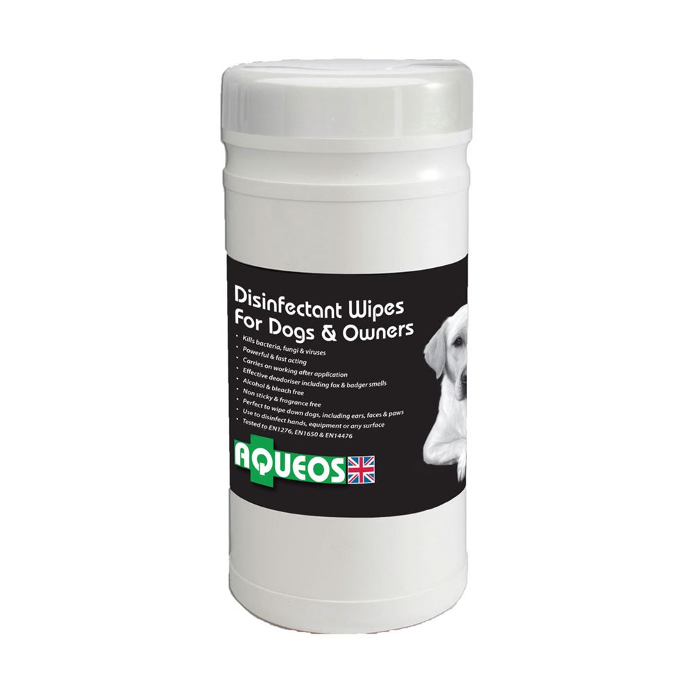 Aqueos Canine Disinfectant Wipes 200 wipes