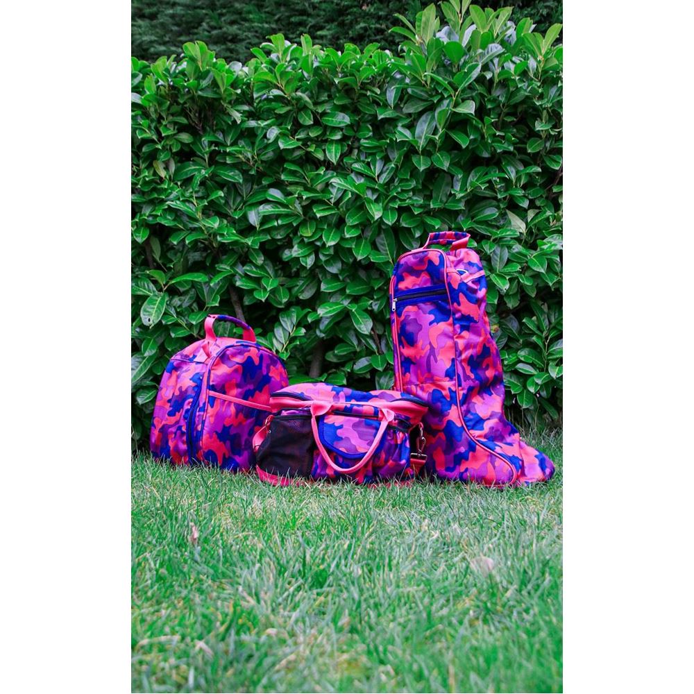 Hy Equestrian DynaForce Grooming Bag (Raspberry/Navy)