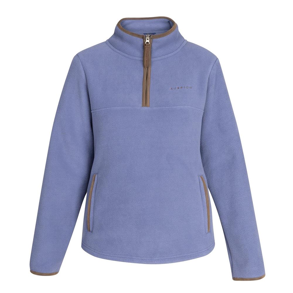 Shires Aubrion Core Ladies Half Zip Fleece (Blue)