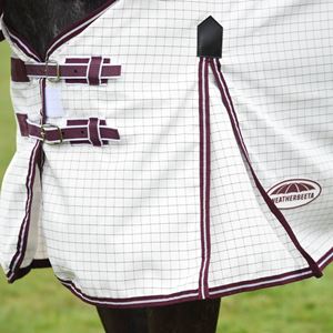 Weatherbeeta Hybrid Seasons Combo Neck Summer Sheet (White/Maroon)