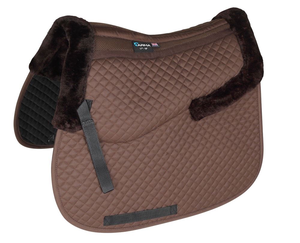 Shires ARMA Half Lined Saddlecloth (Brown)