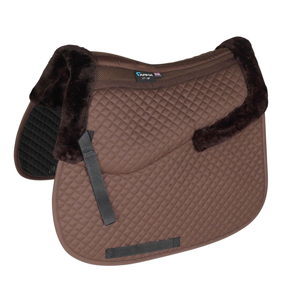 Shires ARMA Half Lined Saddlecloth (Brown)