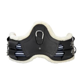 Shires Velociti Lusso Elite Dressage Girth with Elastic (Black)
