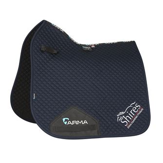 Shires Branded Dressage Saddlecloth (Navy)