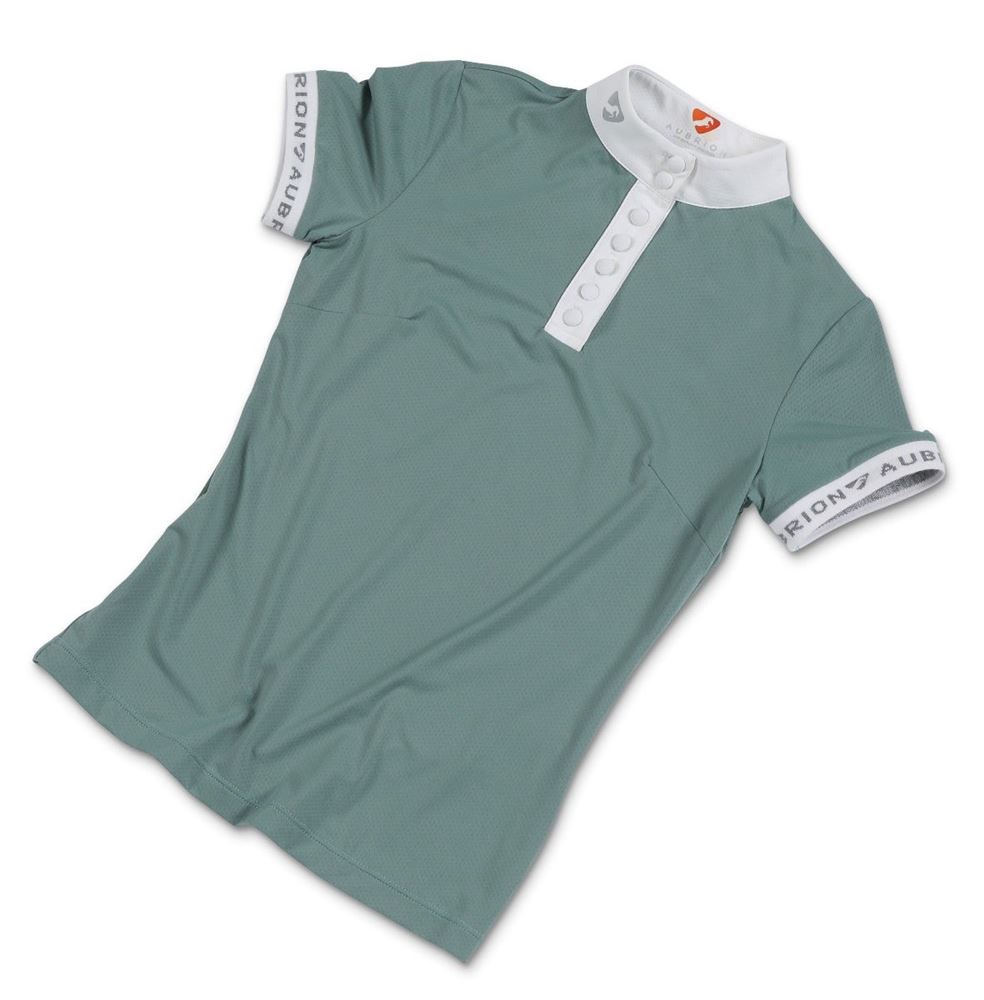 Shires Aubrion Chester Show Shirt Young Rider (Sage)