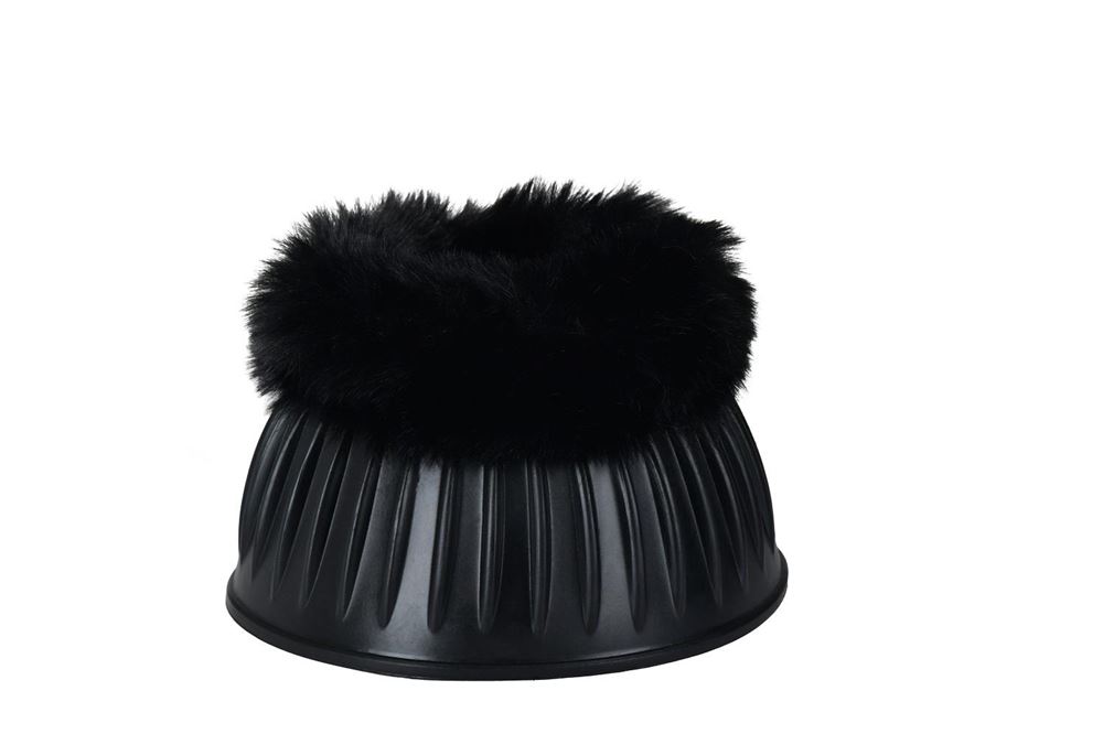 Weatherbeeta Tough-Tec Prime Fleece Trim Rubber Bell Boots (Black)