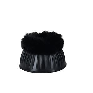 Weatherbeeta Tough-Tec Prime Fleece Trim Rubber Bell Boots (Black)