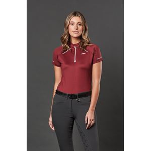 Weatherbeeta Victoria Premium Short Sleeve Top (Maroon)