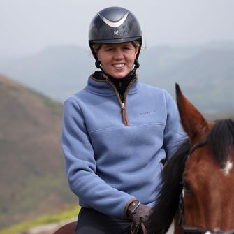 Shires Aubrion Core Ladies Half Zip Fleece (Blue)