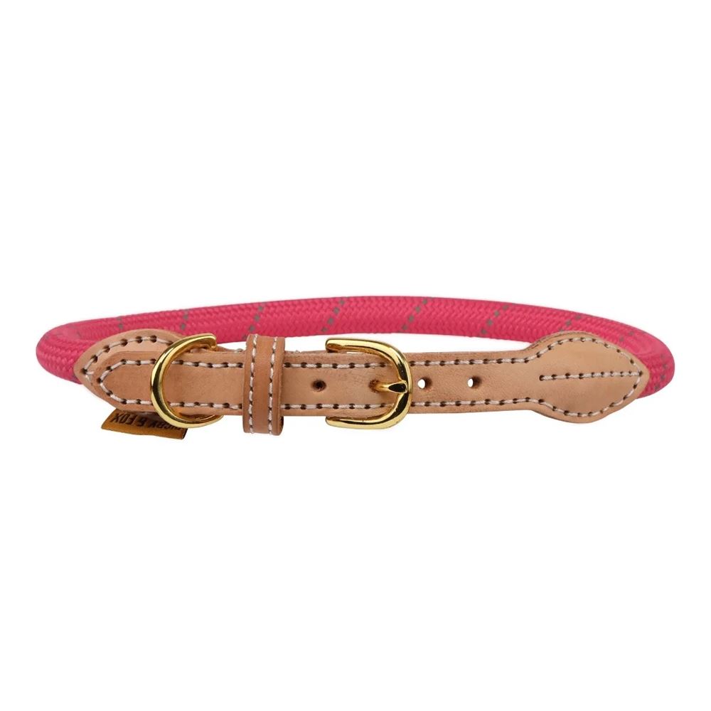 Shires Digby & Fox Reflective Dog Collar (Pink)