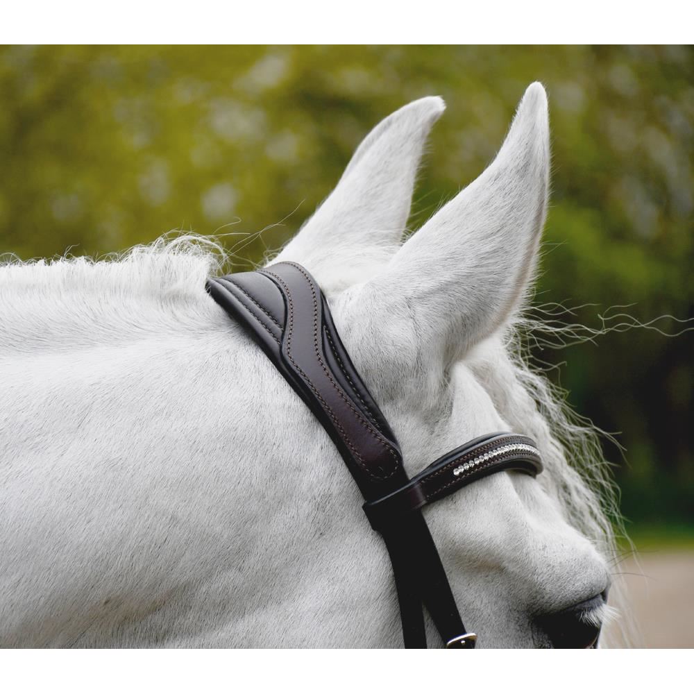 Rhinegold Luxe Anatomical Leather Mexican Bridle