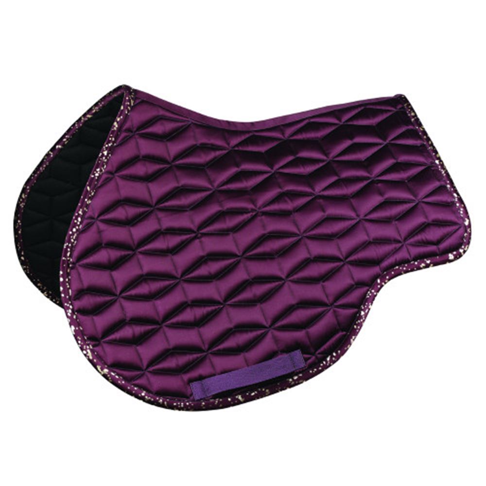 Hy Equestrian Enchanted Collection Saddle Pad (Plum/ Rose Gold)