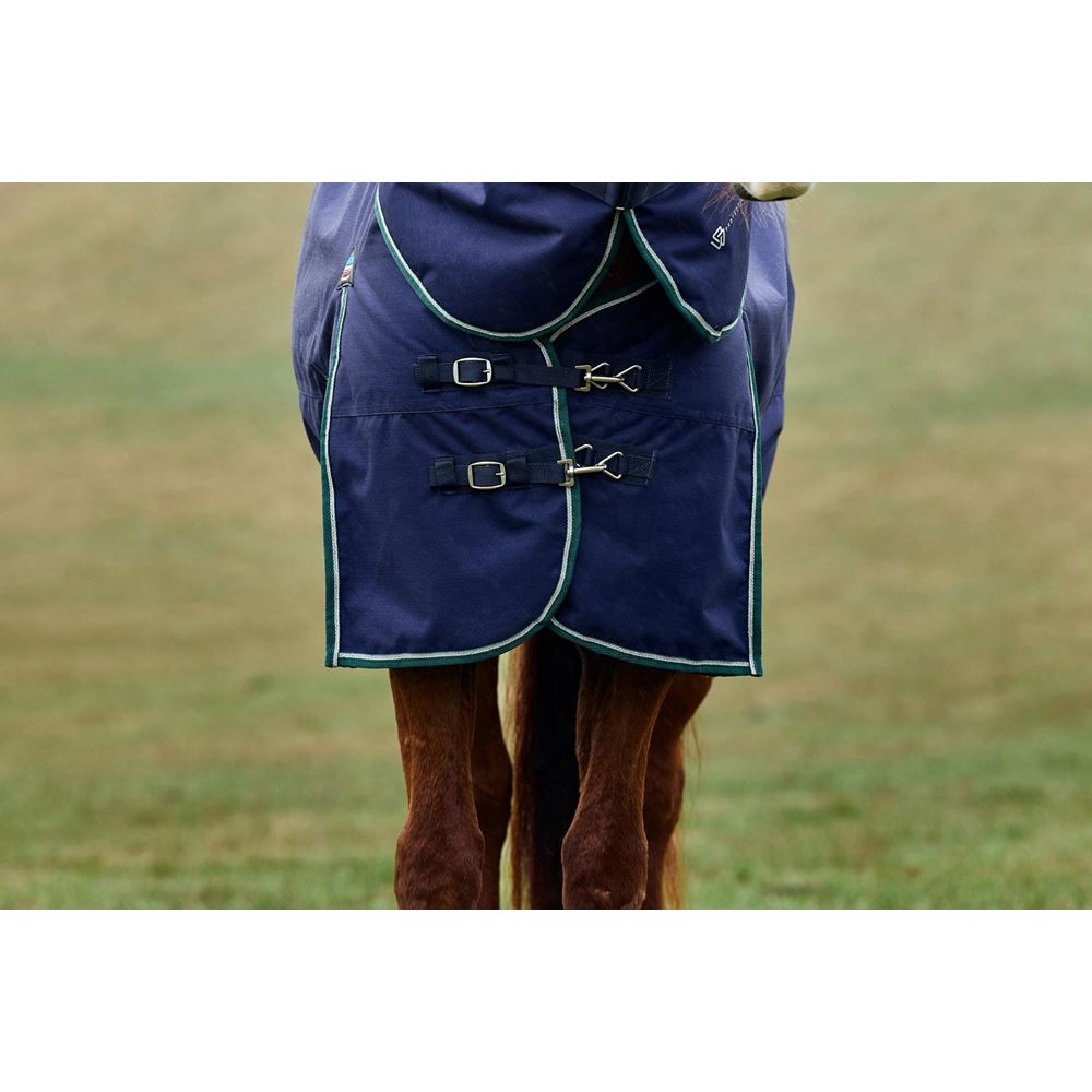 Weatherbeeta Comfitec Plus Dynamic Turnout Detach-A-Neck - 100g (Navy/Forest Green)