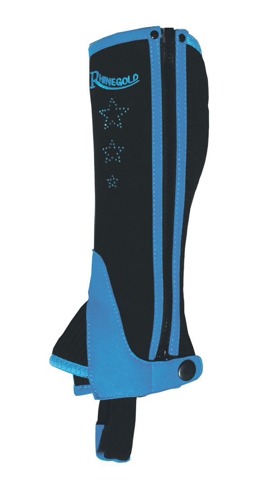 Rhinegold Children’s Synthetic Half Chaps (Blue)