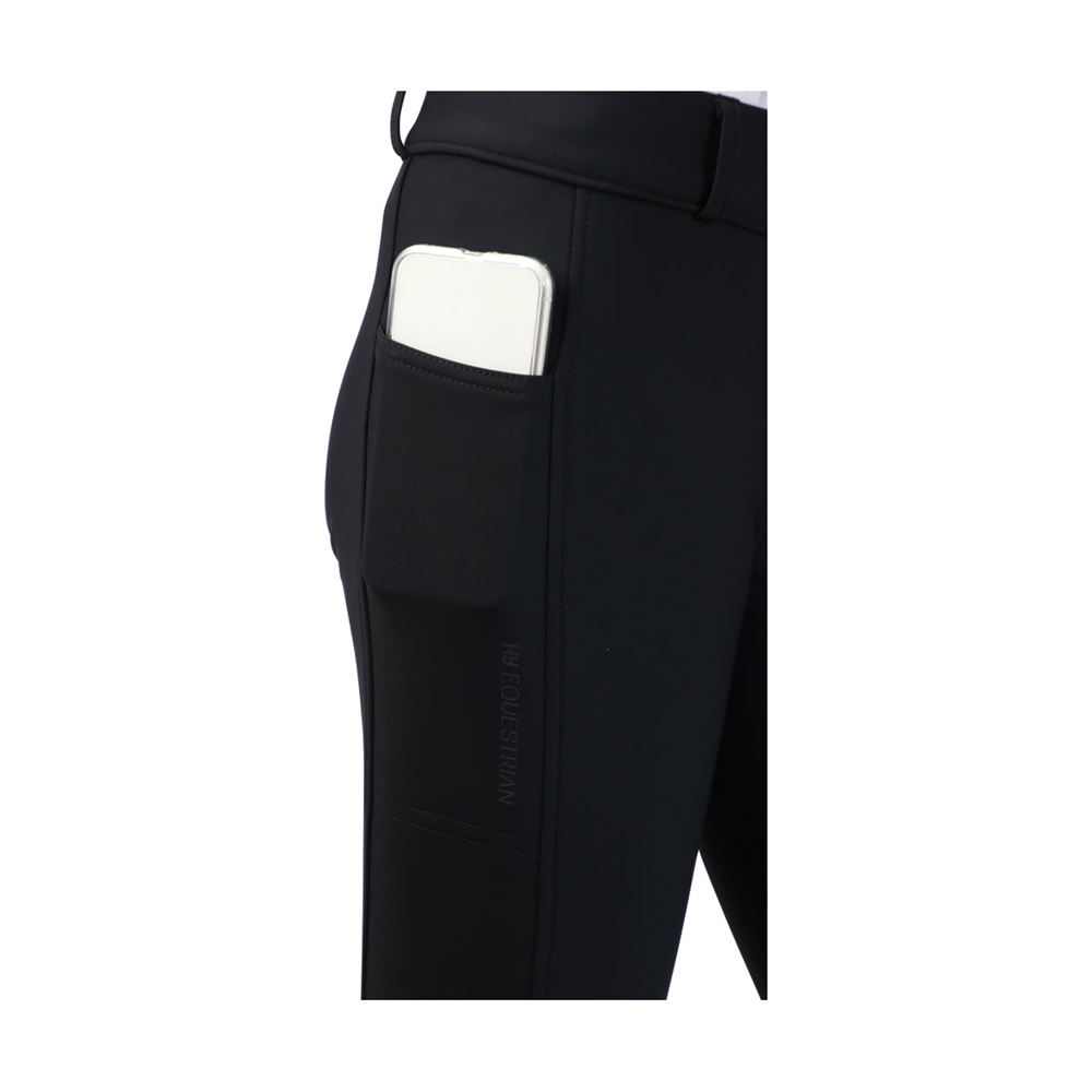 Hy Equestrian Glacial Softshell Riding Tights (Black)