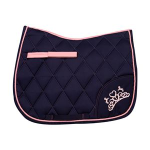 The Princess and the Pony Saddle Pad By Little Rider (Navy/Peach)