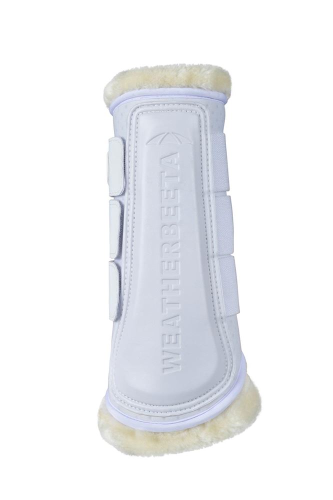 Weatherbeeta Tough-Tec Comfy Fleece Brushing Boots (White)