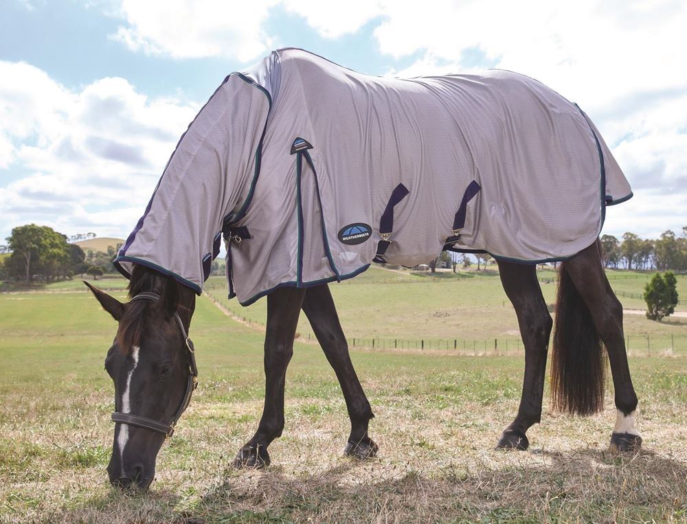 Weatherbeeta Comfitec Zephyr Fly Sheet Combo (Grey/Navy/Forest Green)