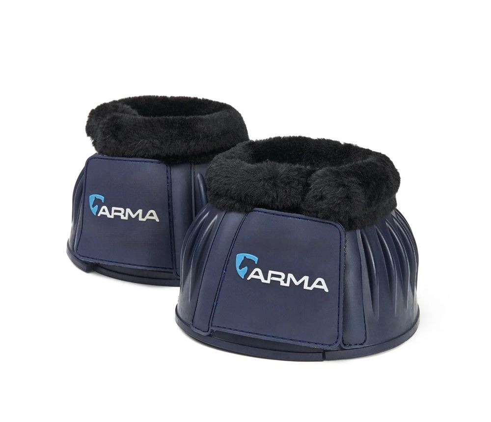 Shires ARMA Fleece Topped Over Reach Boot (Navy)