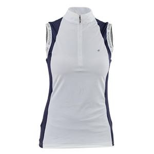 Shires Aubrion Ladies Newbel Sleeveless Show Shirt (Navy)