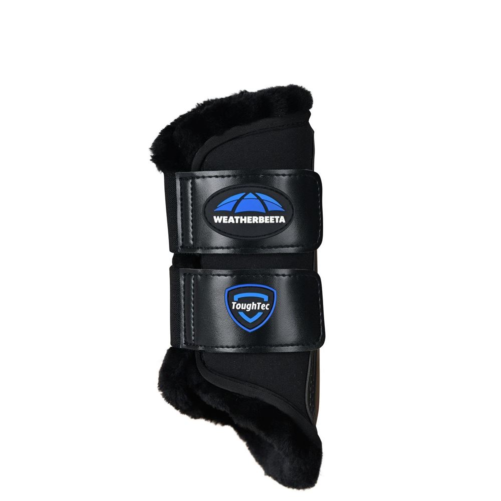 Weatherbeeta Tough-Tec Comfy Fleece Brushing Boots (Black)