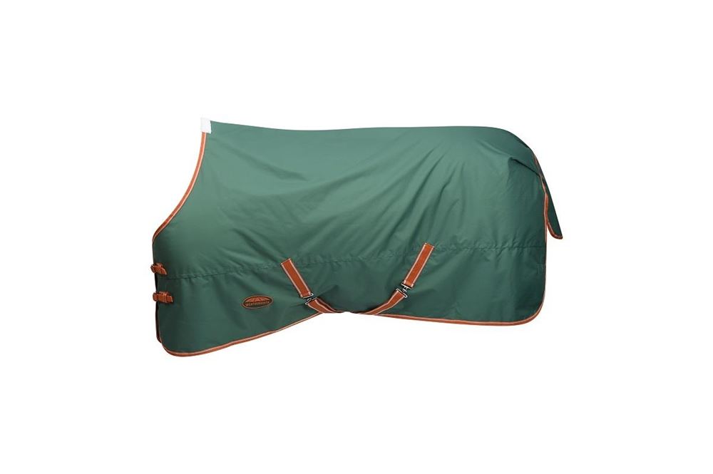 WeatherBeeta ComFiTec Tyro Standard Neck Medium Turnout Rug (Green/Burnt Orange/White)