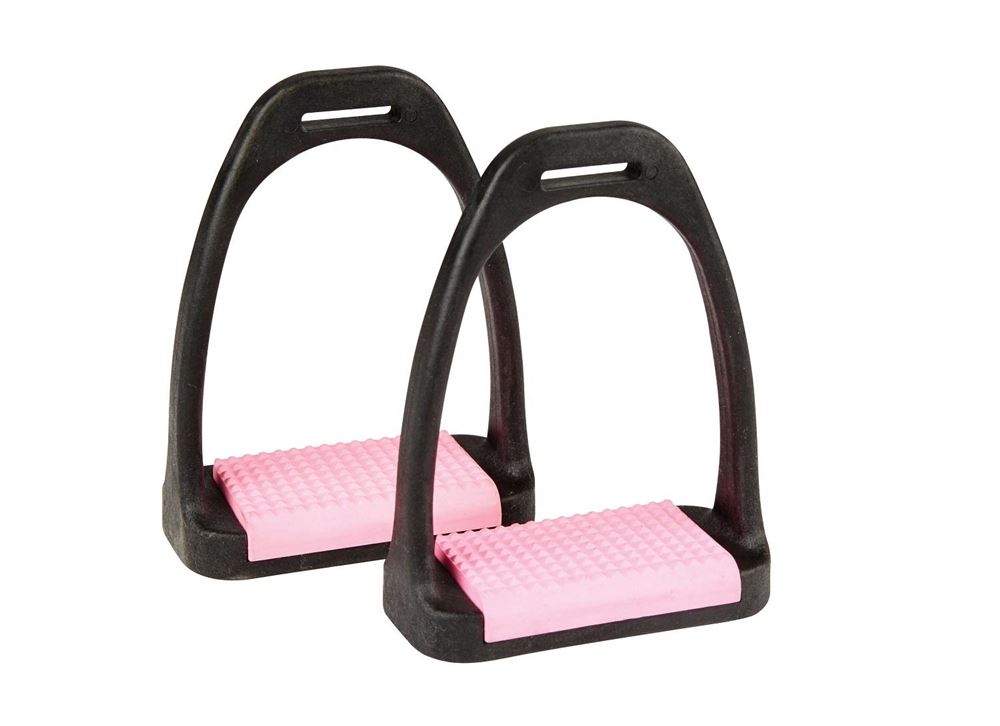 Korsteel Polymer Stirrup Irons with Coloured Treads