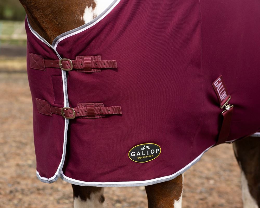 Gallop Jersey Cooler Rug (Burgundy)