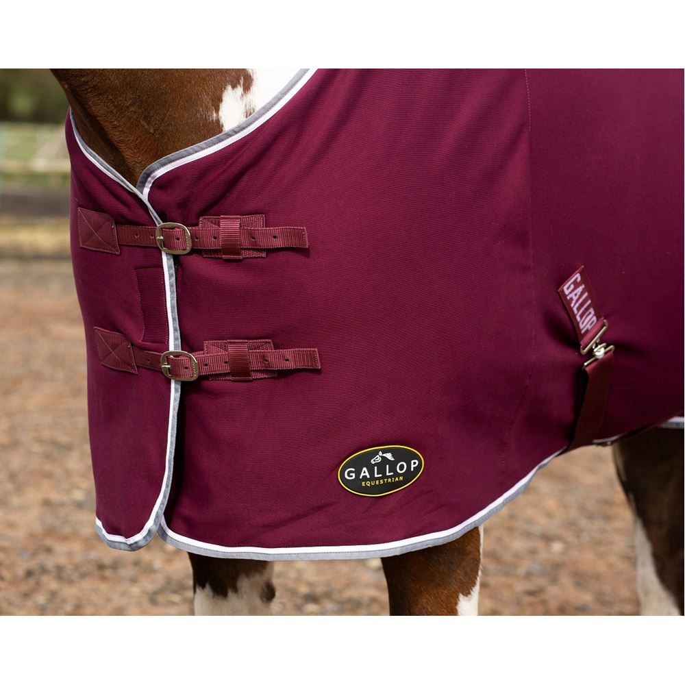 Gallop Jersey Cooler Rug (Burgundy)