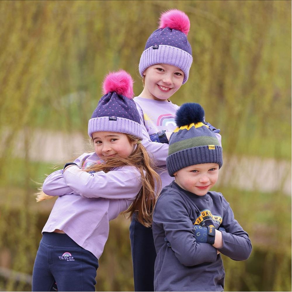 Shires Tikaboo Bobble Hat - Child (Lilac)