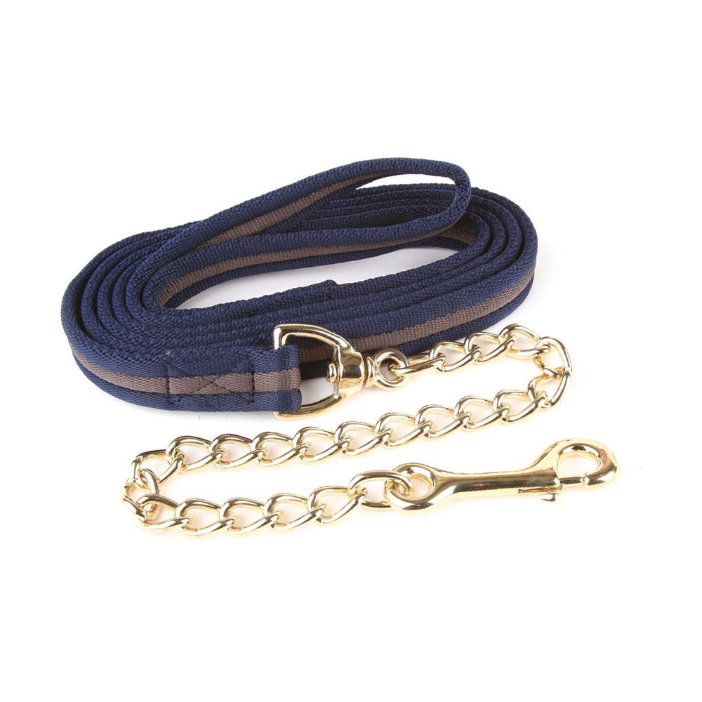 Hy Soft Webbing Lead Rein With Chain