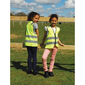 Harlequin Childs Hi-Viz Zipped Tabard