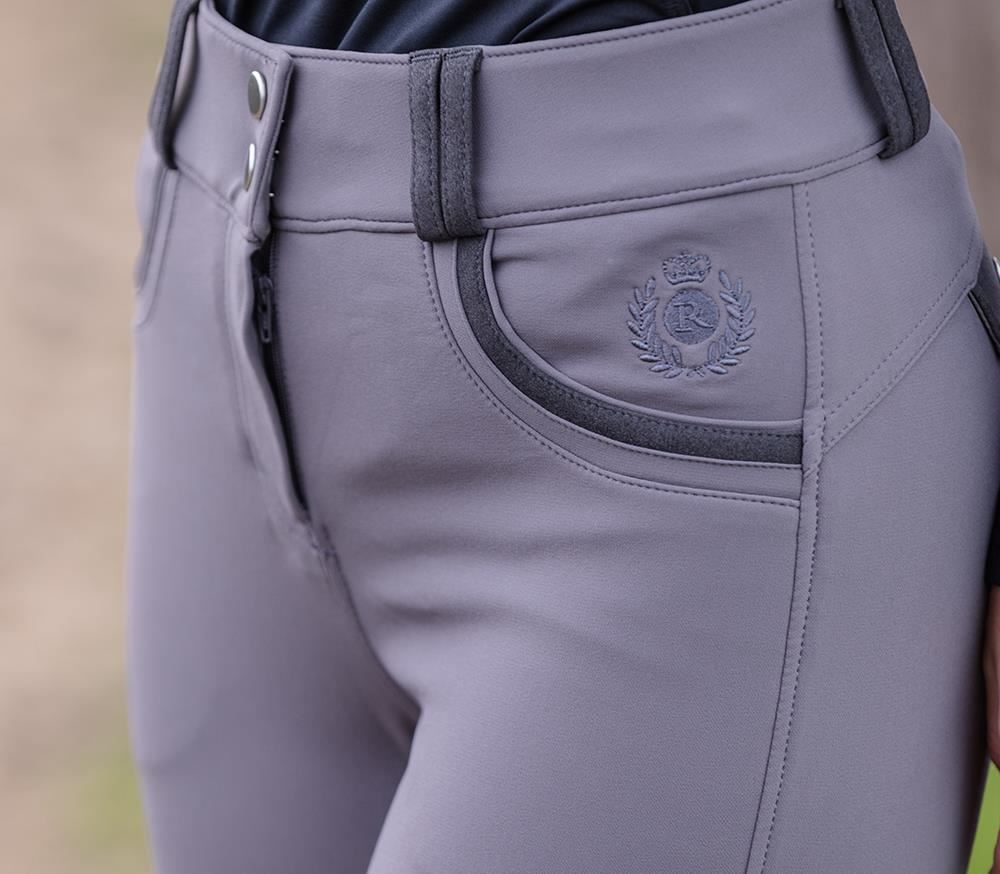 Rhinegold Ladies Pro-Stretch Breeches (Grey)