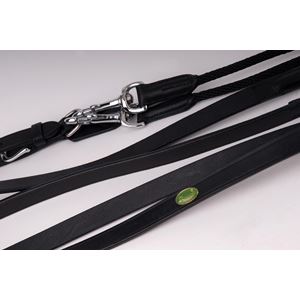 Rhinegold Leather Draw Reins With Rope Insert
