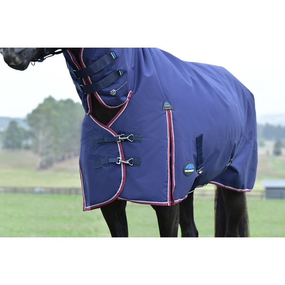 Weatherbeeta Comfitec Essential Turnout Combo - 360g (Navy/Burgundy)