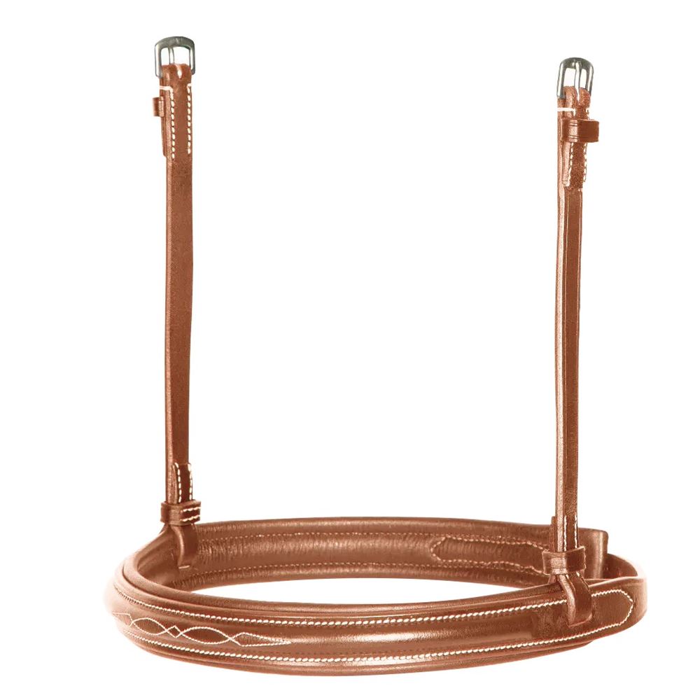 Shires Avignon Padded Raised Cavesson Noseband (Oak)