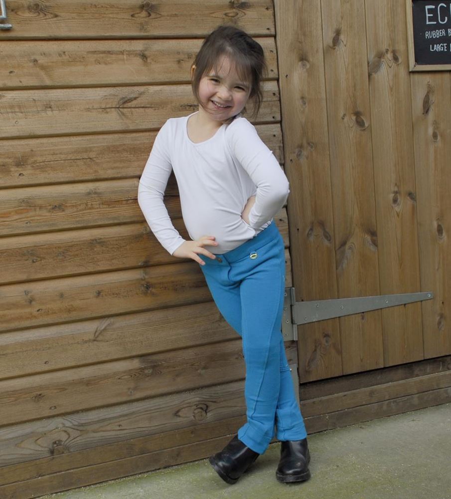 Rhinegold Childrens Essential Jodhpurs (Turquoise)