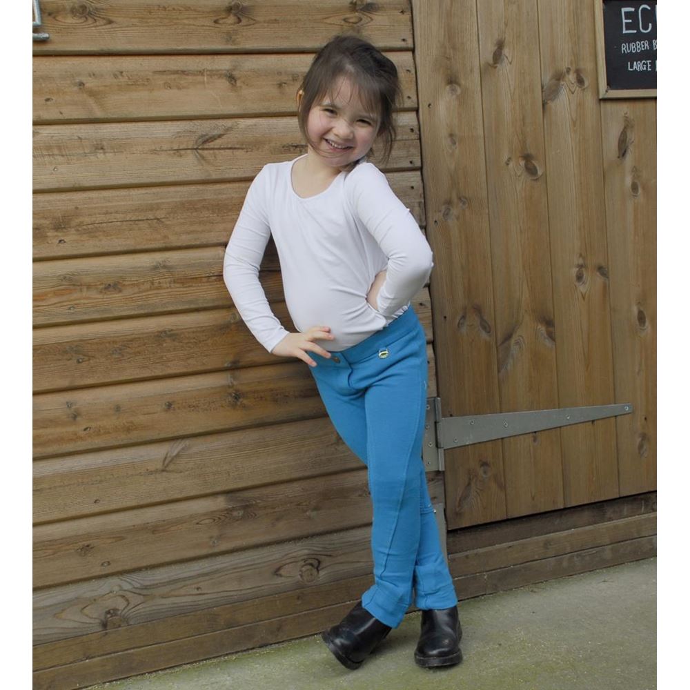 Rhinegold Childrens Essential Jodhpurs (Turquoise)