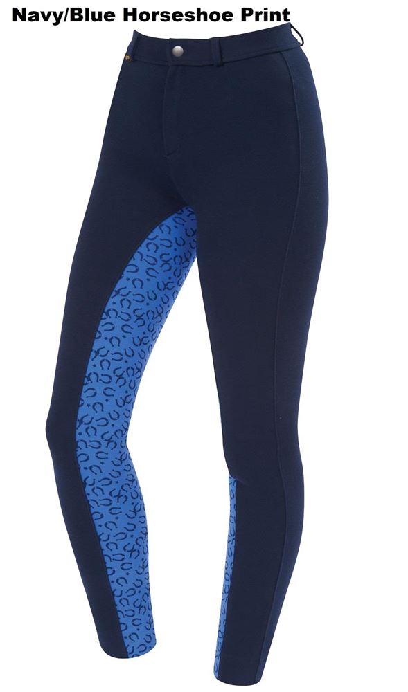 Saxon Warm Up Cotton Print Euro Seat Child's Jodhpurs