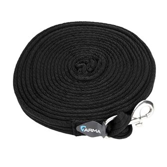 Shires Wessex Cushion Web Lunge Line (Black)