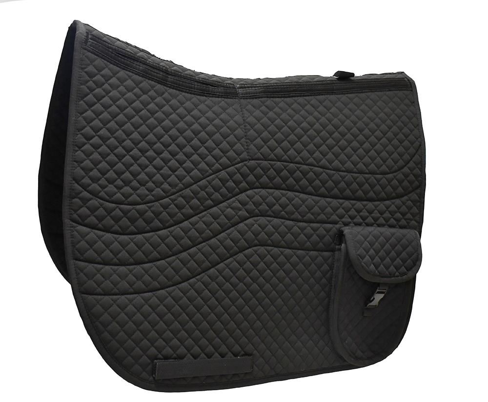 Rhinegold Side Pocket Interchangeable Saddle Cloth (Black)