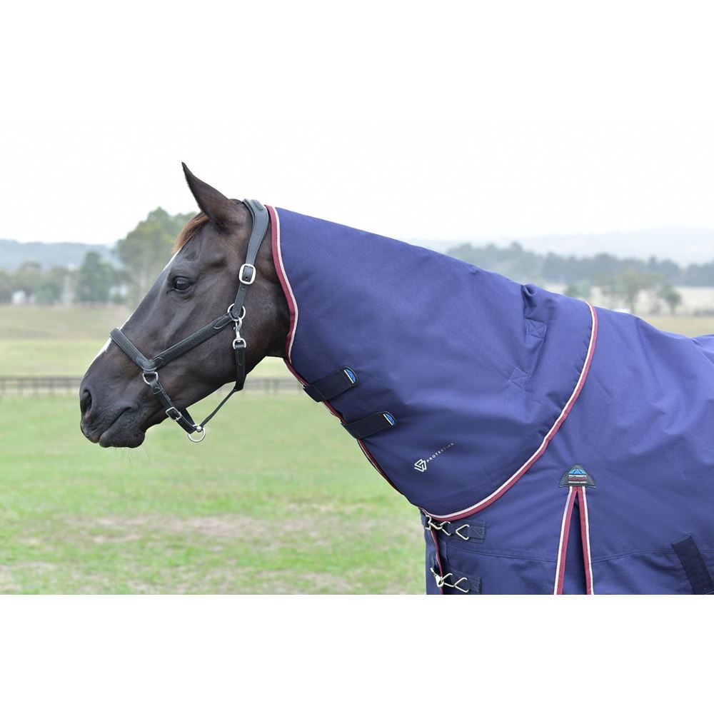 Weatherbeeta Comfitec Essential Neck Cover - 0g (Navy/Burgundy)