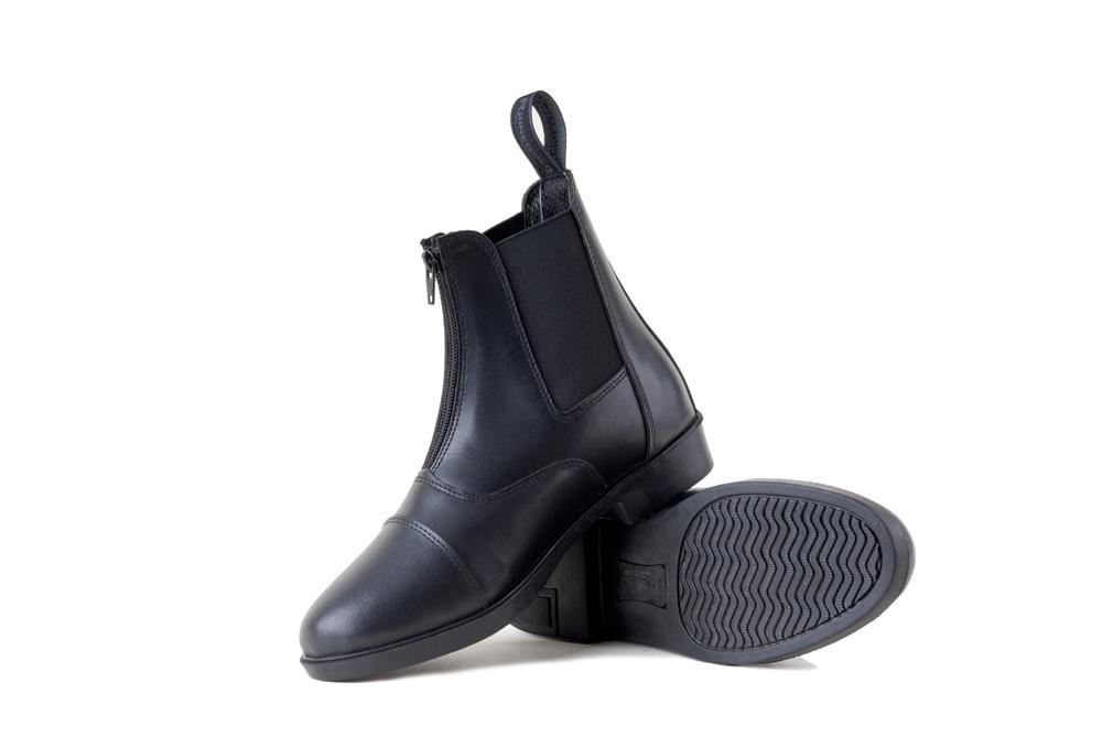 Rhinegold Boston Front Zip Paddock Boots (Black)