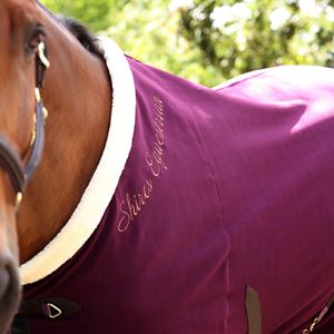 Shires Deluxe Fleece Rug (Black Cherry)