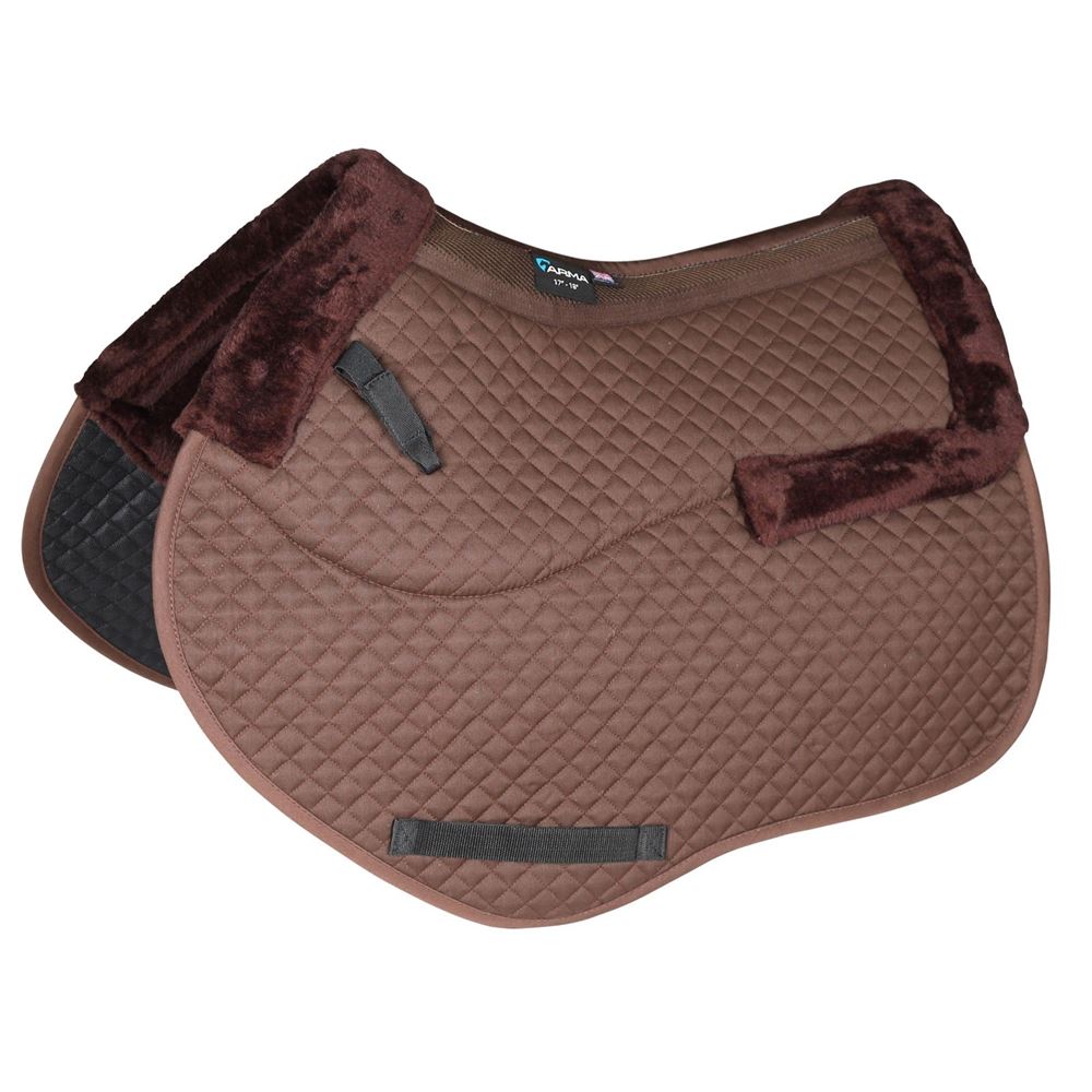 Shires ARMA Half Lined Jump Saddlecloth (Brown)