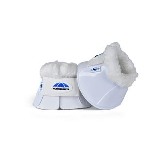 Weatherbeeta Tough-Tec Impact Fleece Trim Bell Boot (White)