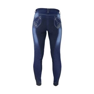 HyPERFORMANCE Denim Look Diamante Ladies Breeches