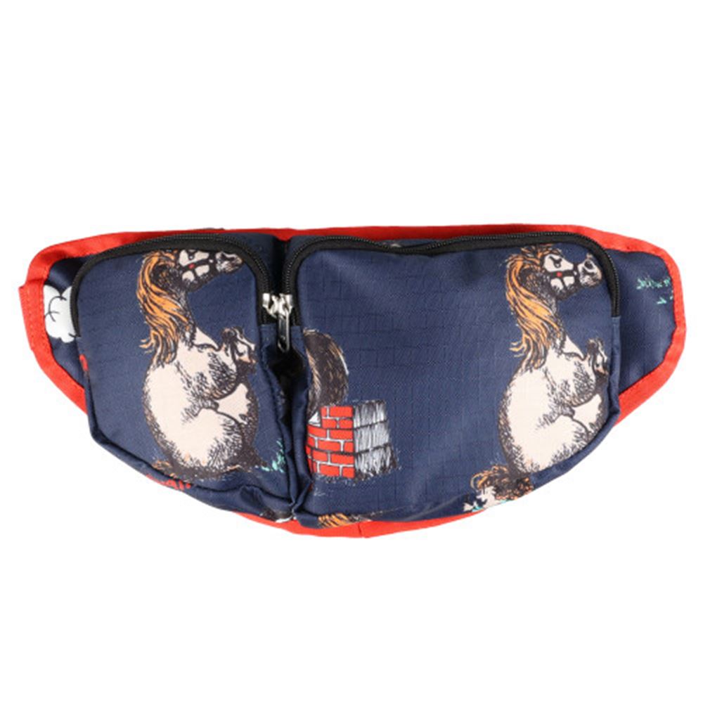 Hy Equestrian Thelwell Collection Practice Makes Perfect Bum Bag (Navy/Red)