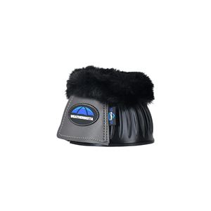 Weatherbeeta Tough-Tec Prime Fleece Trim Rubber Bell Boots (Black/Grey)